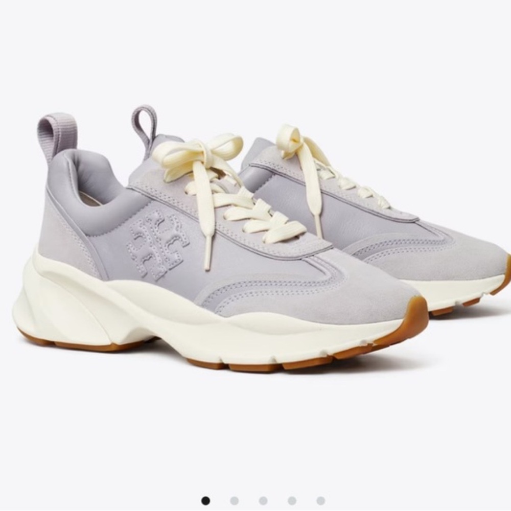 Tory Burch Women's Sneakers in Light Gray and Cream
